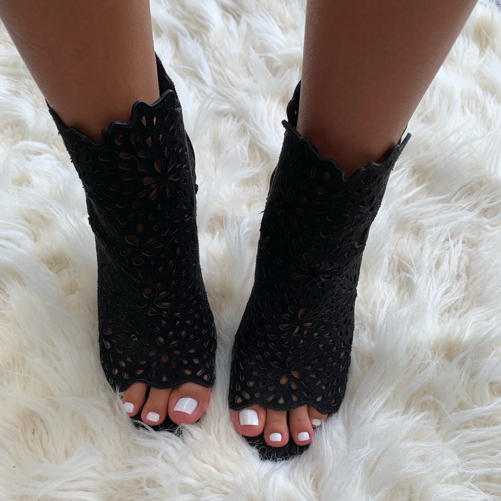 Black booties from Aldo
